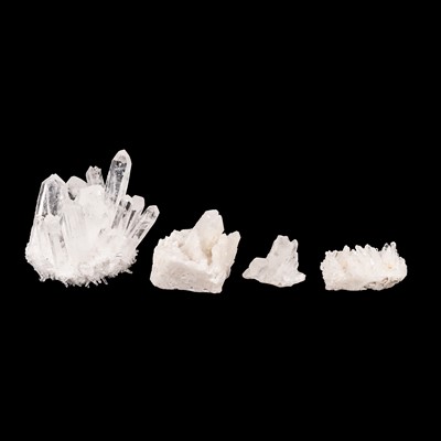 Lot 171 - Minerology - four amethyst rock crystal clusters