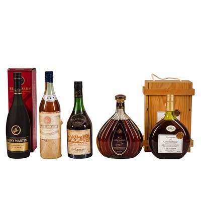 Lot 161 - Mixed Cognac, Armagnac & Brandy - 5 bottles