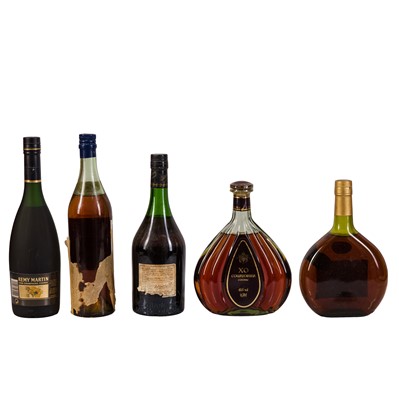 Lot 161 - Mixed Cognac, Armagnac & Brandy - 5 bottles