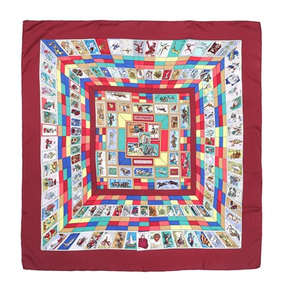 Lot 50 - Hermes 'Correspondance' Silk Scarf