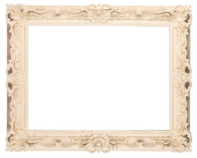 Lot 228 - A Louis XV Style carved, gessoed, pierced and swept frame