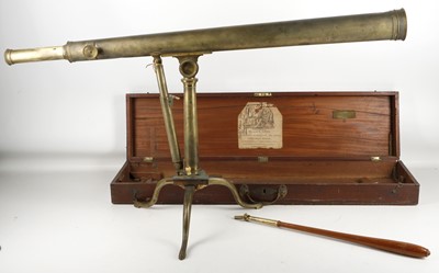 Lot 478 - W & S Jones, 19th century brass viewing...