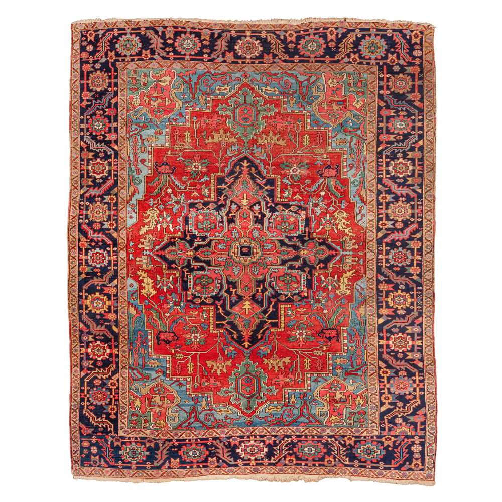 90 - An antique Heriz carpet, north-west Persia