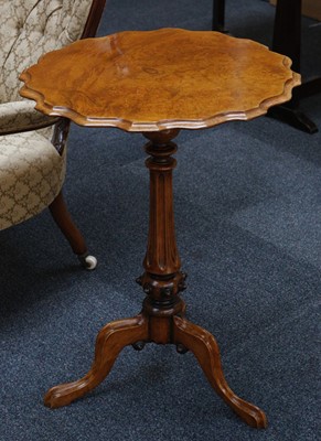 Lot 846 - A Victorian walnut occasional table with...