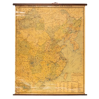 Lot 124 - Philip's Commercial Map of China. 1948