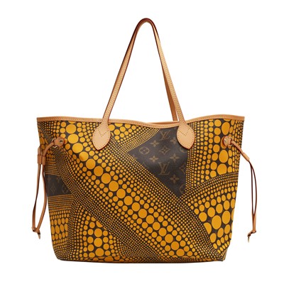 Lot 95 - Louis Vuitton x Yayoi Kusama Yellow Monogram Waves Neverfull MM