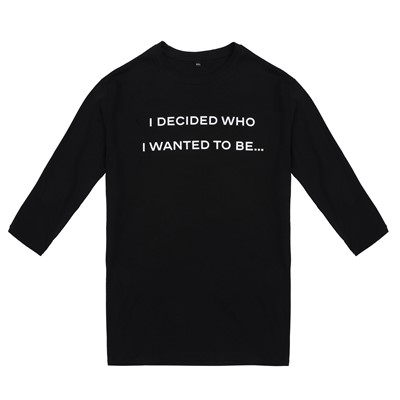 Lot 328 - Chanel Black Slogan Long Sleeve T Shirt - Size XXL