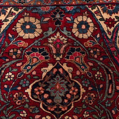 Lot 97 - A large antique fine Yezd carpet, south Persia