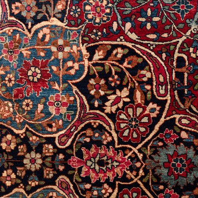 Lot 97 - A large antique fine Yezd carpet, south Persia