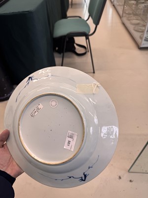 Lot 501 - A Chinese blue and white 'ladies' dish, Qing dynasty, Yongzheng period