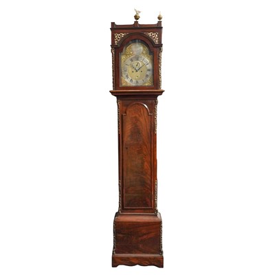 Lot 172 - A George III mahogany and brass-mounted longcase clock