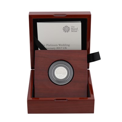 Lot 334 - GB 999.5 Platinum Coin- Royal Mint 2017 Proof 1/4 OZ Proof Coin