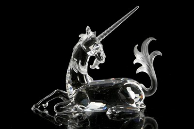 Lot 565 - A Swarovski crystal unicorn, designed by...