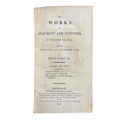Lot 200 - Works of Beaumont & Fletcher