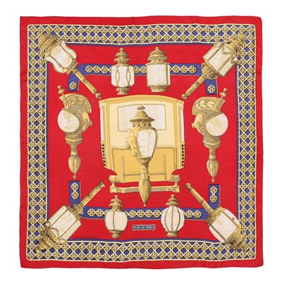 Lot 397 - Hermes 'Feux De Route' Silk Scarf