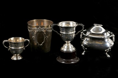 Lot 524 - A selection of four sterling silver items to...