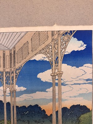 Lot 834 - Kawase Hasui 川瀬 巴水 (Japanese, 1883-1957), Showa era, 1920