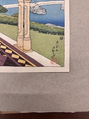 Lot 834 - Kawase Hasui 川瀬 巴水 (Japanese, 1883-1957), Showa era, 1920