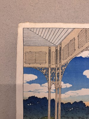 Lot 834 - Kawase Hasui 川瀬 巴水 (Japanese, 1883-1957), Showa era, 1920