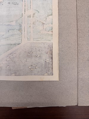 Lot 834 - Kawase Hasui 川瀬 巴水 (Japanese, 1883-1957), Showa era, 1920