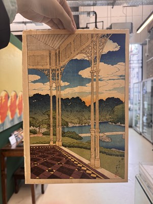 Lot 834 - Kawase Hasui 川瀬 巴水 (Japanese, 1883-1957), Showa era, 1920