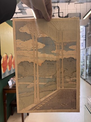Lot 834 - Kawase Hasui 川瀬 巴水 (Japanese, 1883-1957), Showa era, 1920