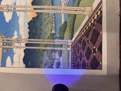 Lot 834 - Kawase Hasui 川瀬 巴水 (Japanese, 1883-1957), Showa era, 1920