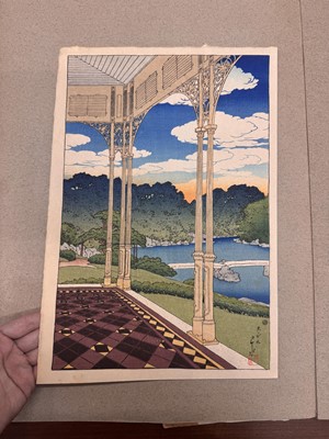 Lot 834 - Kawase Hasui 川瀬 巴水 (Japanese, 1883-1957), Showa era, 1920