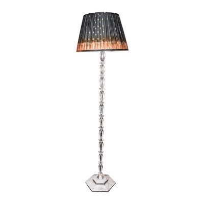 Lot 86 - A cut glass standard lamp