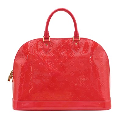 Lot 42 - Louis Vuitton Rose Pop Monogram Vernis Alma GM