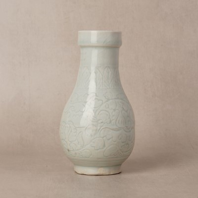 Lot 454 - A Chinese Qingbai 'floral scroll' vase, Song dynasty