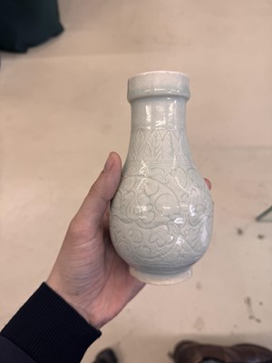 Lot 454 - A Chinese Qingbai 'floral scroll' vase, Song dynasty