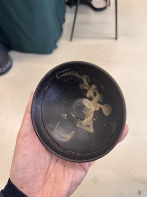 Lot 457 - A Chinese Jizhou glazed-glaze 'floral' painted bowl, Southern Song dynasty