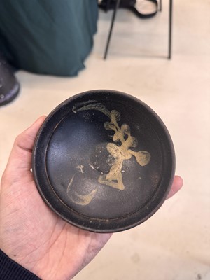 Lot 457 - A Chinese Jizhou glazed-glaze 'floral' painted bowl, Southern Song dynasty