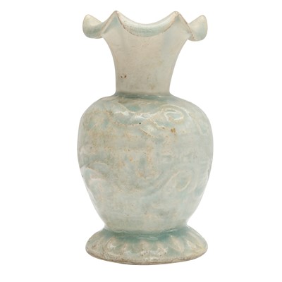 Lot 272 - A Chinese qingbai foliate vase, Song dynasty