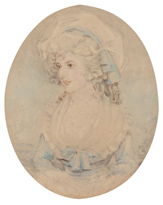 Lot 377 - After John Downman, Portrait of a young girl