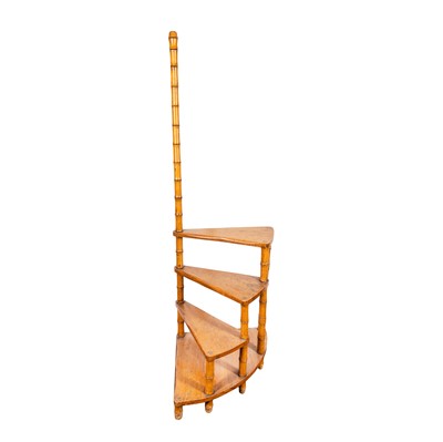 Lot 48 - A set of Victorian oak library steps