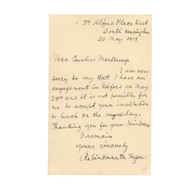Lot 259 - Tagore (Rabindranath)