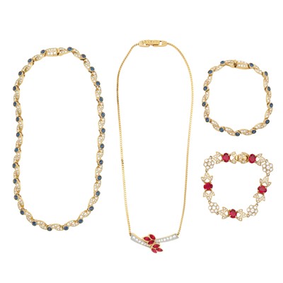Lot 262 - The Attwood collection | Four items of costume jewellery