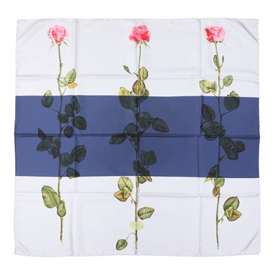 Lot 378 - Gucci Flora Rose Silk Scarf