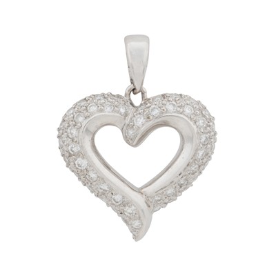 Lot 339 - A diamond heart pendant, circa 2006