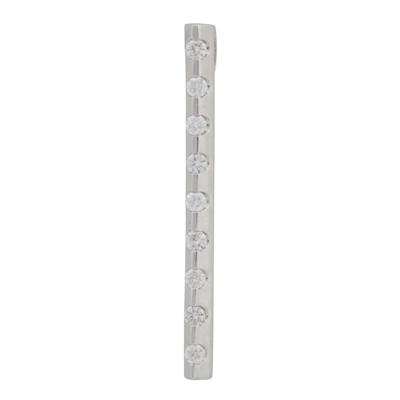 Lot 42 - A diamond bar pendant