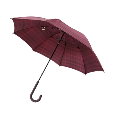 Lot 314 - Burberry Purple Heritage Check Umbrella