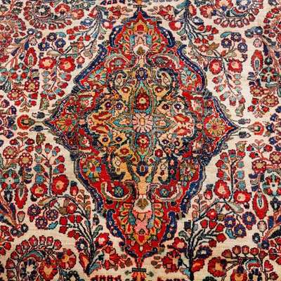 Lot 78 - A fine antique Sarouk carpet, west Persia