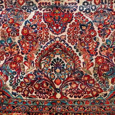 Lot 78 - A fine antique Sarouk carpet, west Persia