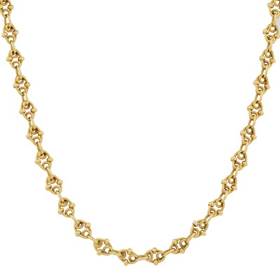 Lot 236 - A fancy link chain necklace