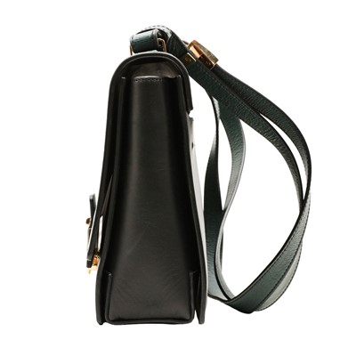 Lot 1 - Lanvin Green Bi Colour Convertible Flap Bag