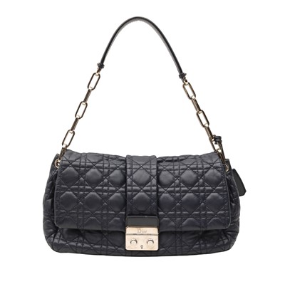 Lot 89 - Christian Dior Navy Miss Dior Flap Bag