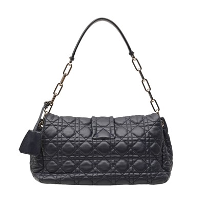 Lot 89 - Christian Dior Navy Miss Dior Flap Bag