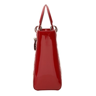Lot 24 - Christian Dior Red Large Lady Dior Bag